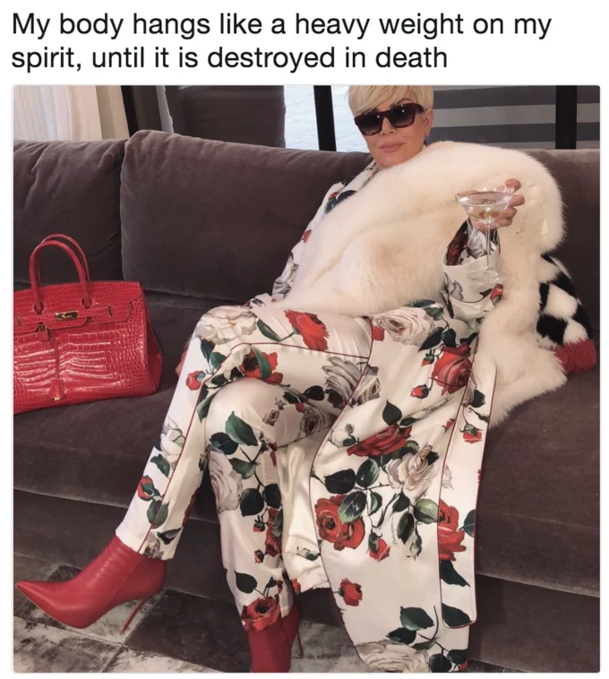 Platinum blonde Kris Jenner meme remix
