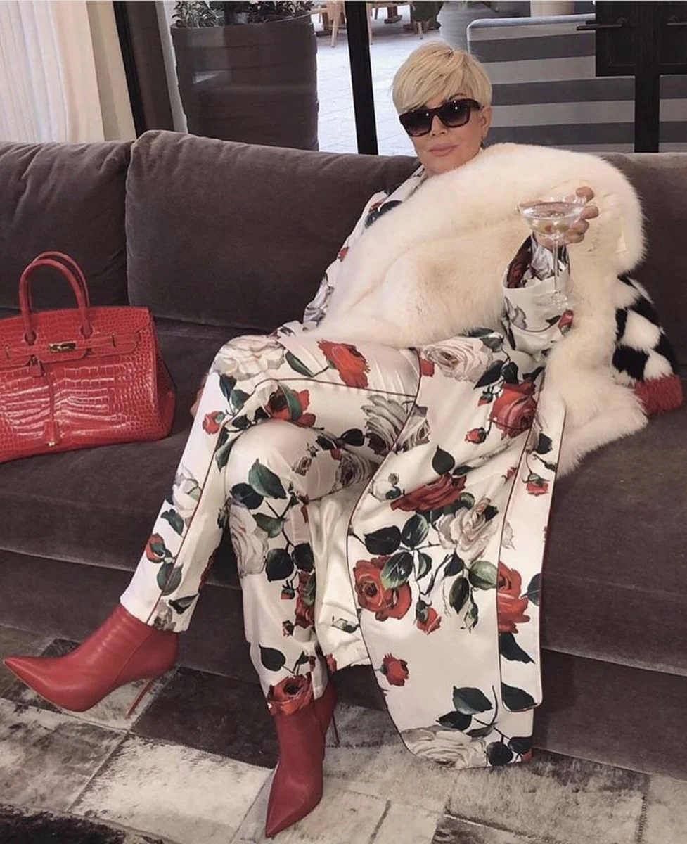 Platinum Blonde Kris Jenner