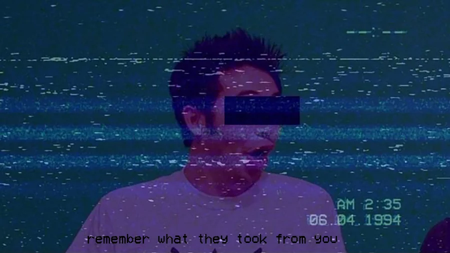 VHS-style meme reading 'remember what they took from you' about Poggers removal