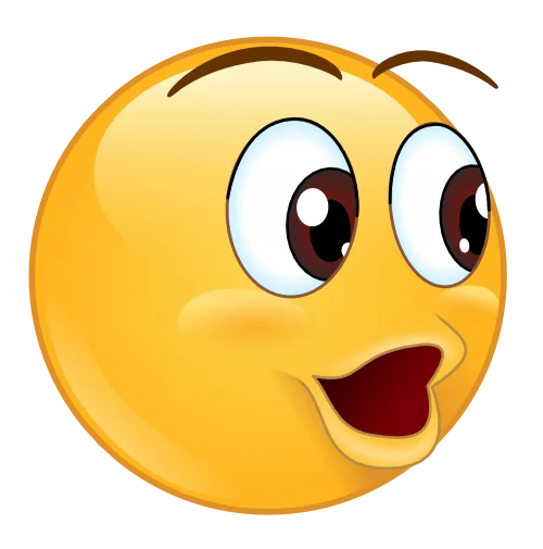 POGGERS — Yellow smiley emoji with surprised open mouth