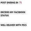 A minimalist text-based 'Post Ending in X' meme showing the classic format where a post number determines an action.