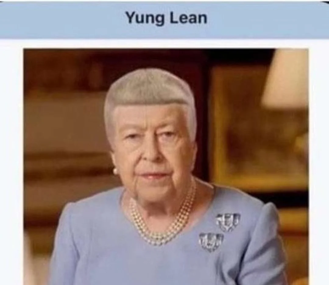 Queen Elizabeth II — Tweet joking that the Queen's lime-green outfit looks like she smokes weed