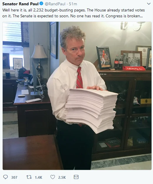 Facebook post collecting Rand Paul neighbor attack comments from an NPR article