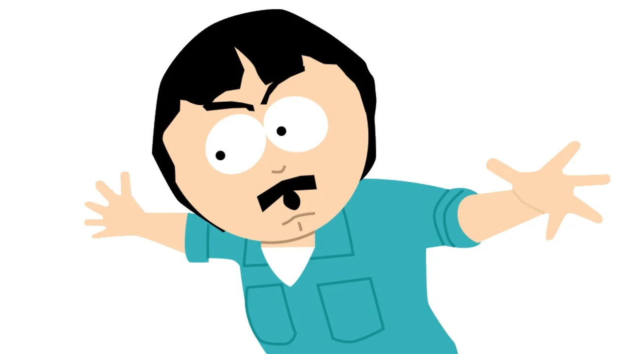 Randy Marsh vs. — Randy Marsh from South Park standing with arms outstretched in a confrontational pose