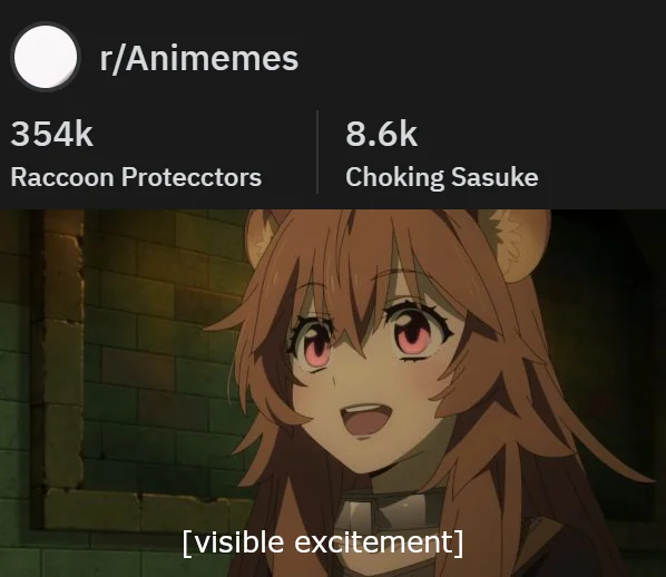 Raphtalia social media meme