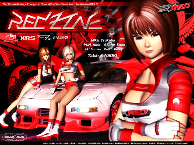 Red Zone — The Revolutionary Energetic Diversification Game from beatmanialIDX!!! XRS Thunda Mika Tsukuba BEMANI MOTORS Yuri Aida Akane Sugo Aki SuzukaE miru