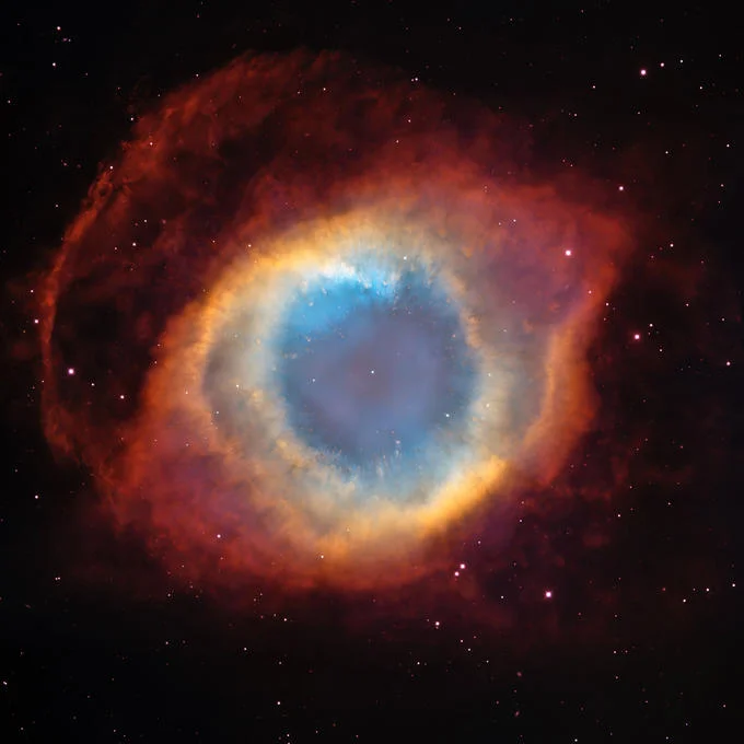 Religion — Helix Nebula resembling a cosmic eye, colloquially called the Eye of God