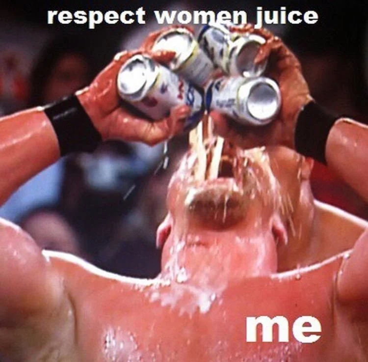 SpongeBob holding a schedule scroll where every hour lists 'Respect WOMEN'