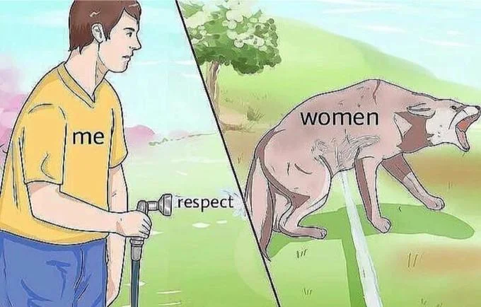 Stone Cold Steve Austin pouring cans over his face, labeled 'respect women juice' and 'me'
