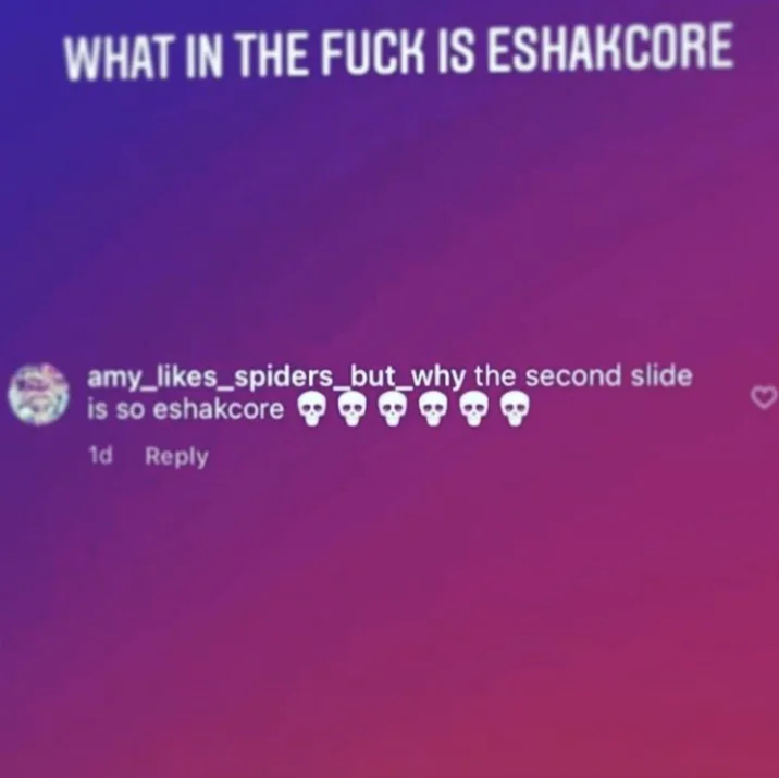 Rio De Janeiro Instagram Filter — Instagram comment screenshot with Rio De Janeiro purple gradient filter