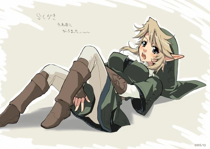 Rule 34 — Anime fan art of Link from Legend of Zelda in a suggestive pose