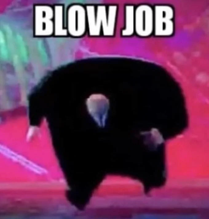 Running Kingpin meme captioned 'BLOW JOB'