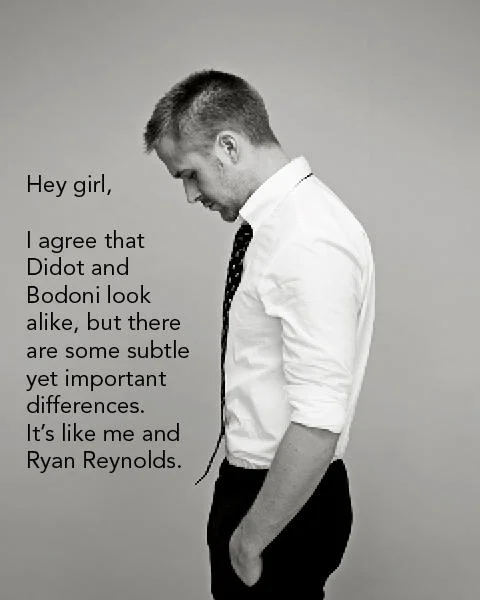 Black and white Ryan Gosling with a typography-themed Hey girl meme caption