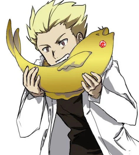 Sakurafish Every Day Until You Like It — Persona 4's Kanji Tatsumi holding a yellow fish in the Sakurafish pose