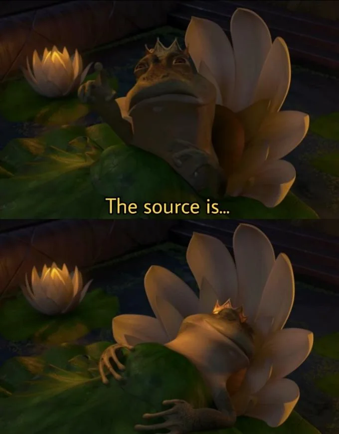 Syndrome from The Incredibles meme with text 'Maybe I'm blind, because... I don't see any sauce.'