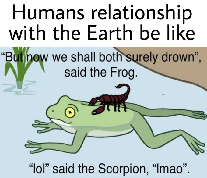 Scorpion and frog meme with Ganondorf from the Legend of Zelda replacing the scorpion.