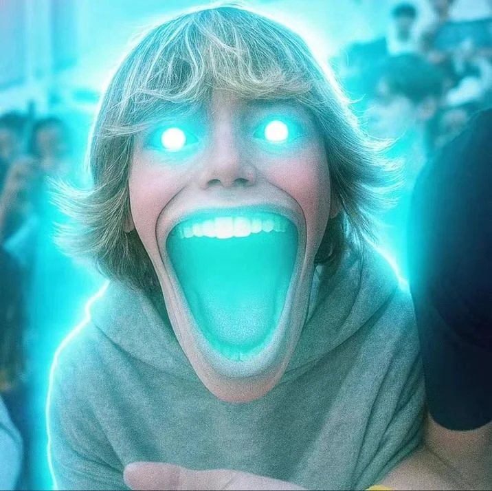 Scp 067 — A "photoshop":https://knowyourmeme.com/memes/sites/photoshop edit of the "67 Kid":https://knowyourmeme.com/memes/67-kid in which he has glowing blue