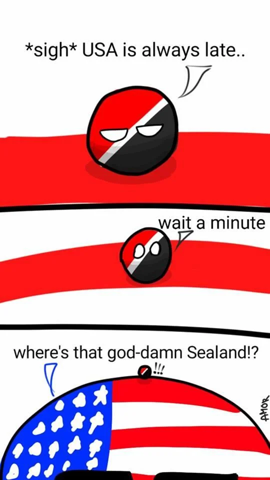 Flag of Sealand with red, white, and black diagonal stripes