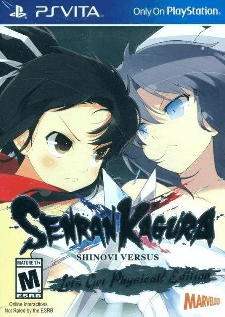 Nintendo 3DS boxart for Senran Kagura 2 Deep Crimson featuring Asuka and Kagura