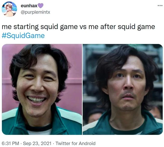 Seong Gi Huns Id Photo — eunhax @purplemintx me starting squid game vs me after squid game #SquidGame 6:31 PM · Sep 23, 2021 · Twitter for Android