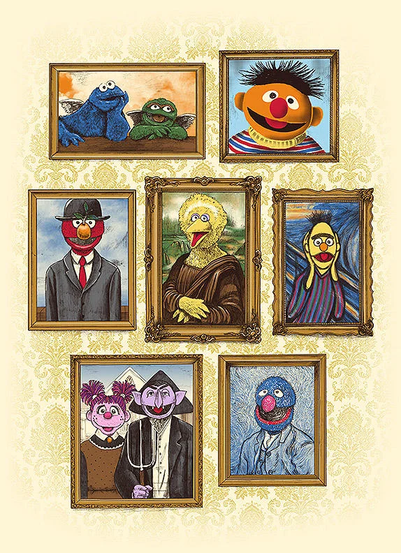 Colorful cartoon drawing of the Yip Yip Martians from Sesame Street.