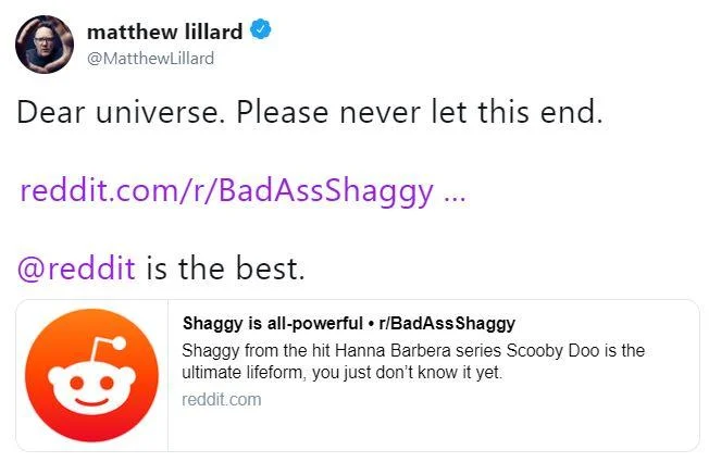 Shaggy's Power — Screenshot of an online petition to add Shaggy as a DLC character in Mortal Kombat 11.