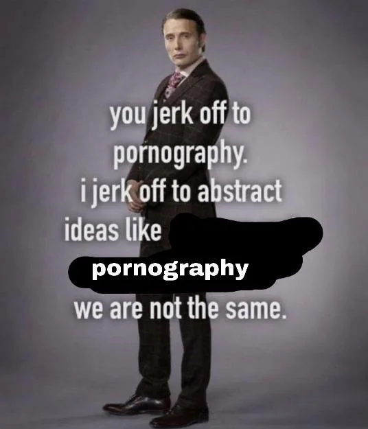 Sigma Males — Mads Mikkelsen sigma male 'we are not the same' meme about pornography