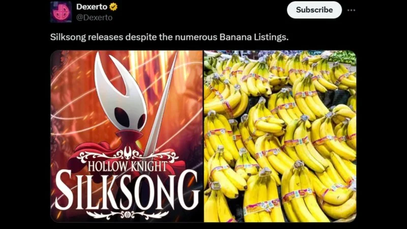 Silksong Releases Despite The Numerous Banana Listings