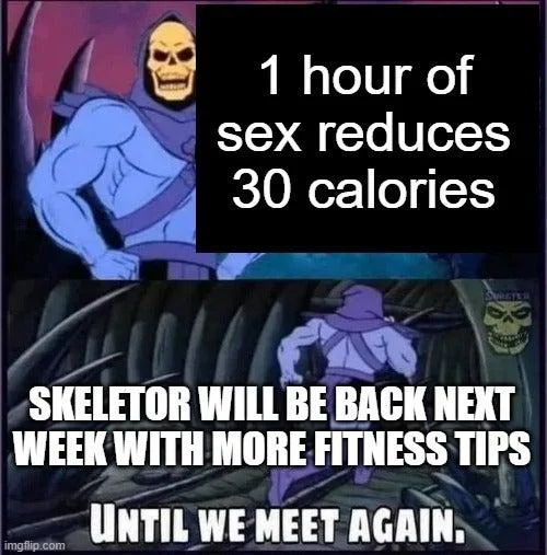 Skeletor Facts meme featuring Skeletor as fitness expert sharing health facts with modified three-panel layout.