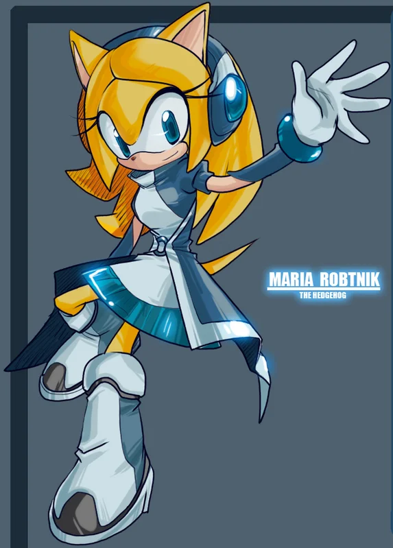 Sonic Original Characters — Maria Robtnik the Hedgehog Sonic OC digital art