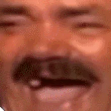 Spanish Laughing Guy — Animated GIF showing extreme close-up of laughing facial expression capturing dynamic nature.