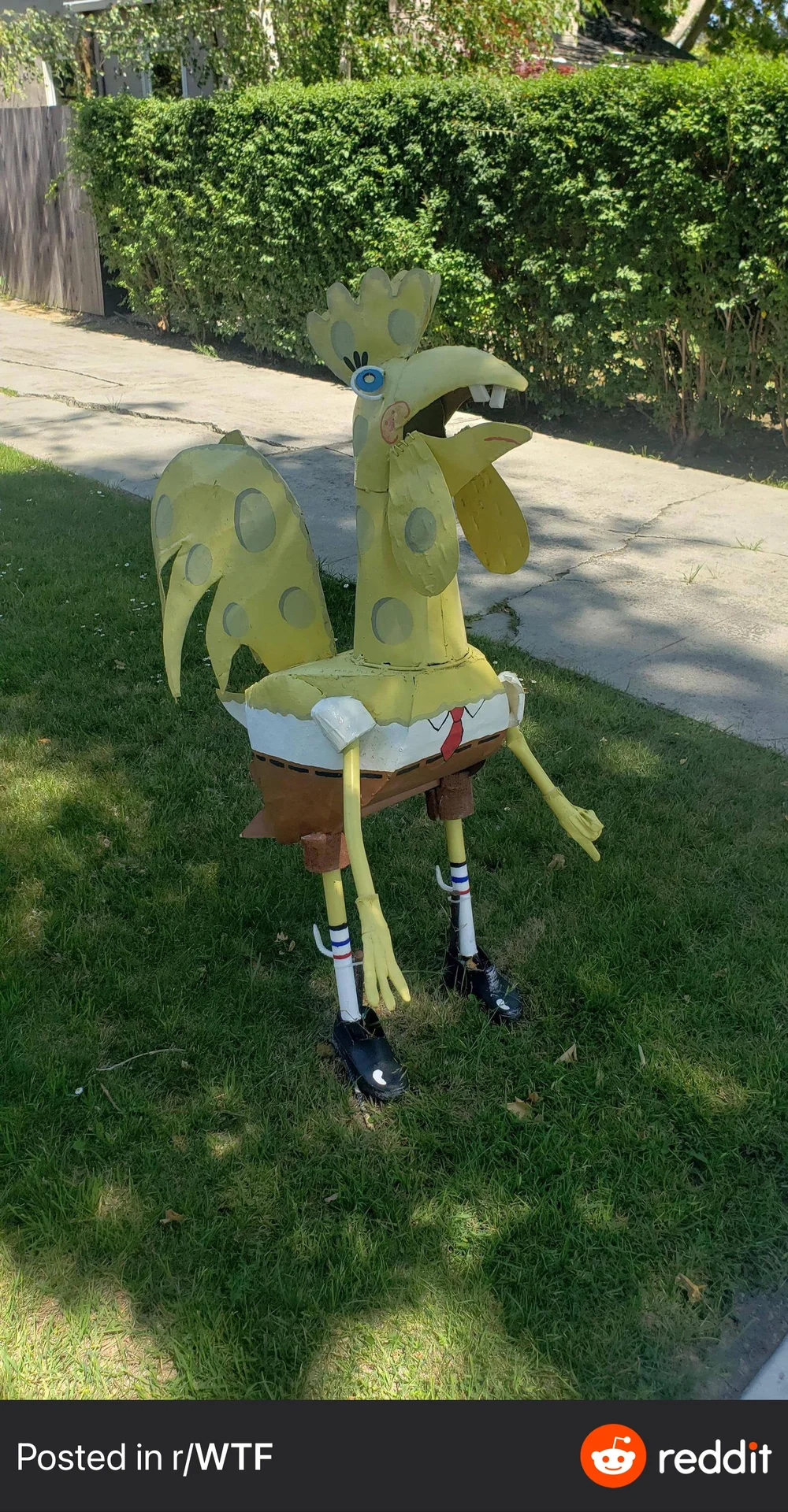 Spengbab — Crude tearful SpongeBob parody with melting face and messy hair tufts