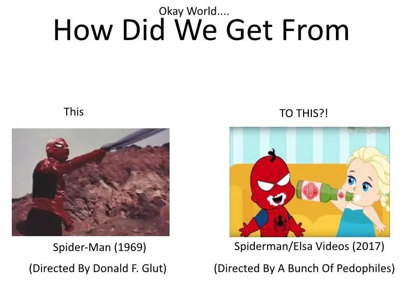 Spider-Man and Elsa Videos — Animated GIF of a Venom costumed figure holding rope at a doorway