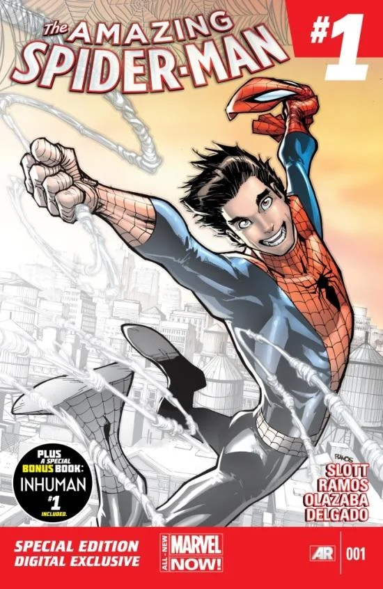 Todd McFarlane's Spider-Man #1 Torment cover showing Spider-Man crouched in webs
