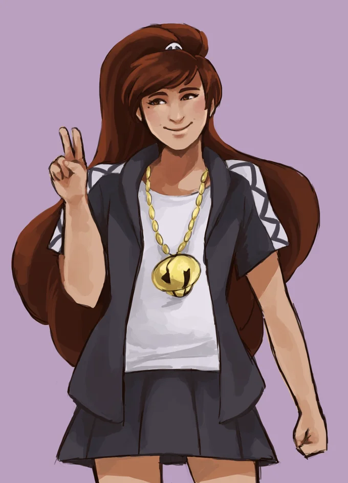 Star vs. the Forces of Evil — Fan art of a humanized Pony Head character with a bell necklace