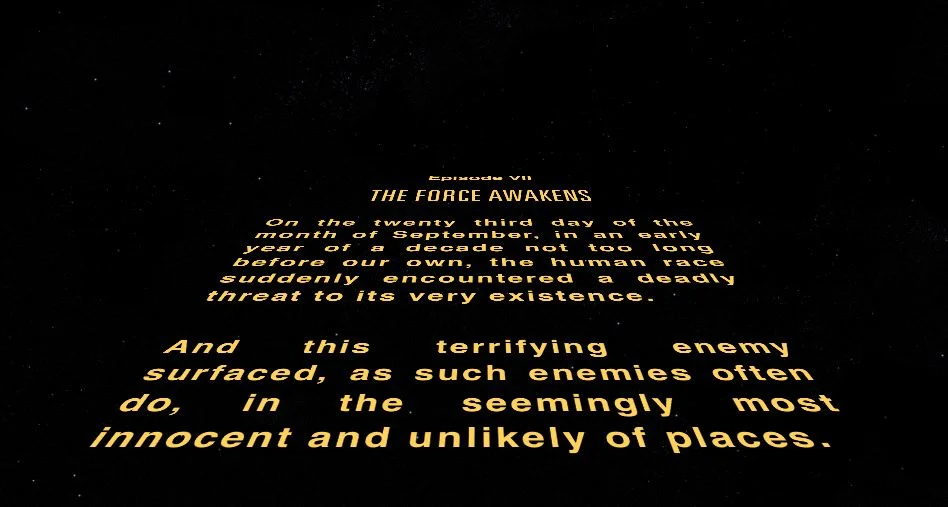 Star Wars Opening Crawl — RWBY parody opening crawl about fandom shipping wars