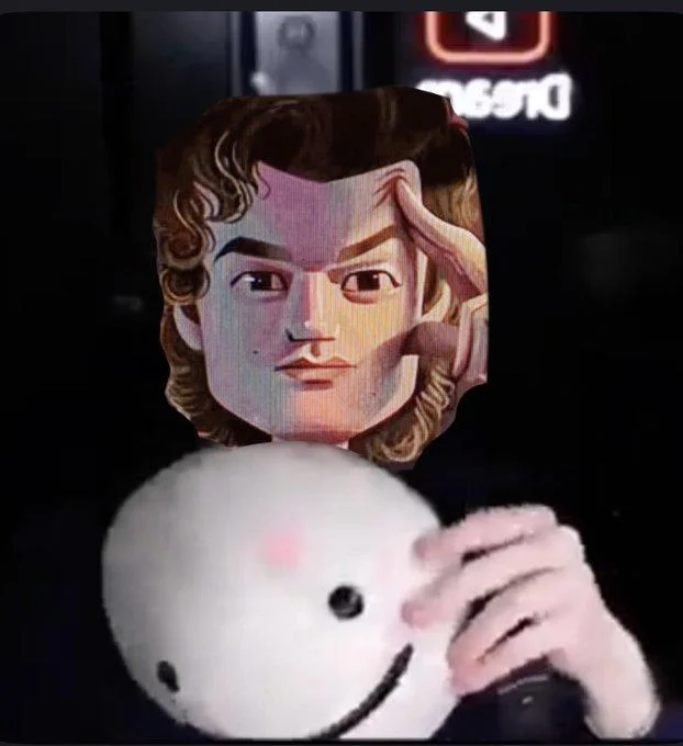 Steve Harrington Drawing — An edit of Steve Harrington as Dream revealing his face.