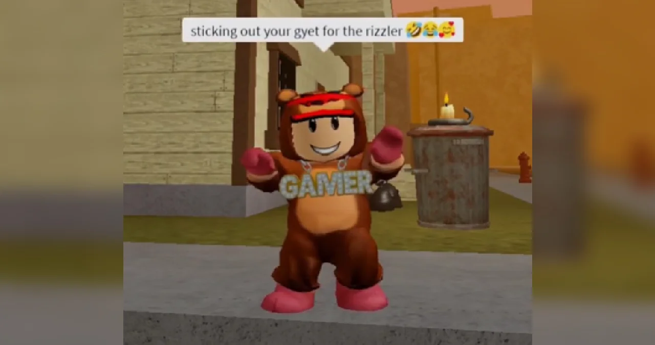 Sticking Out Your Gyat for the Rizzler meme artwork