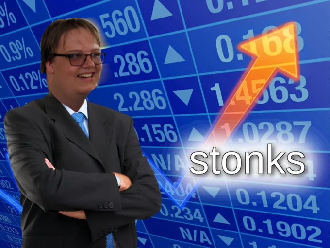 Stonks meme captioned about students taking both Econ HL and Business HL