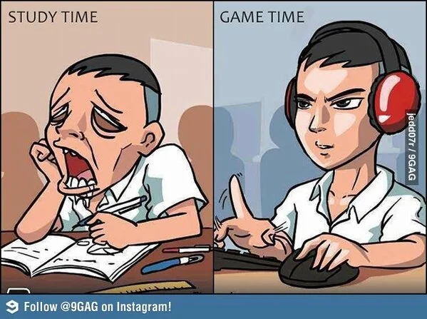Study Time vs. Game Time
