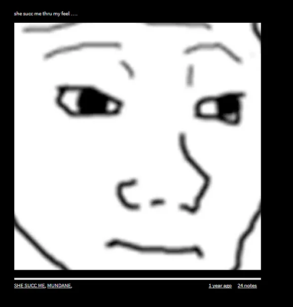 Zucc — Tumblr thread screenshot featuring the phrase 'she succ me thru my boxers'