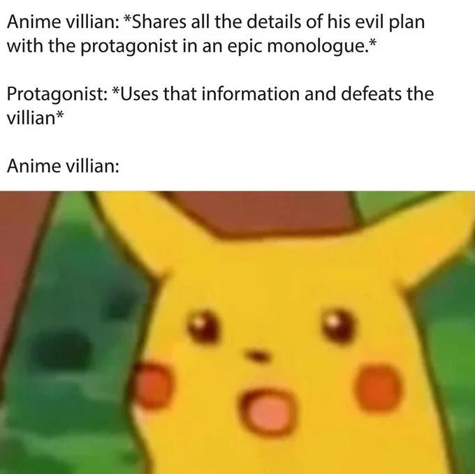 Surprised Pikachu — Meme about balancing water plate and inevitable breakage with Pikachu reaction.