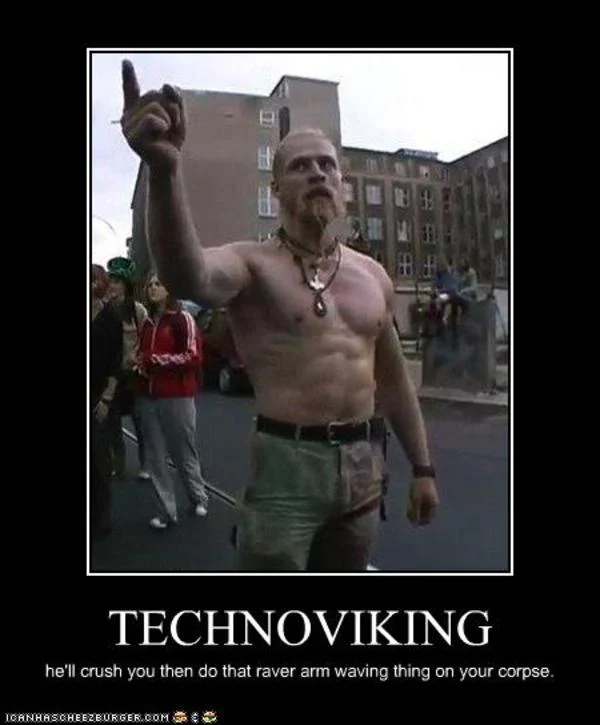YouTube video screenshot with legal dispute annotation overlay on Technoviking footage.