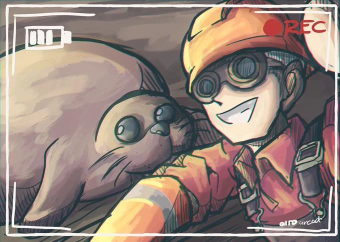 TF2 Seal — Real seal with caption about being a forced meme in the TF2 community