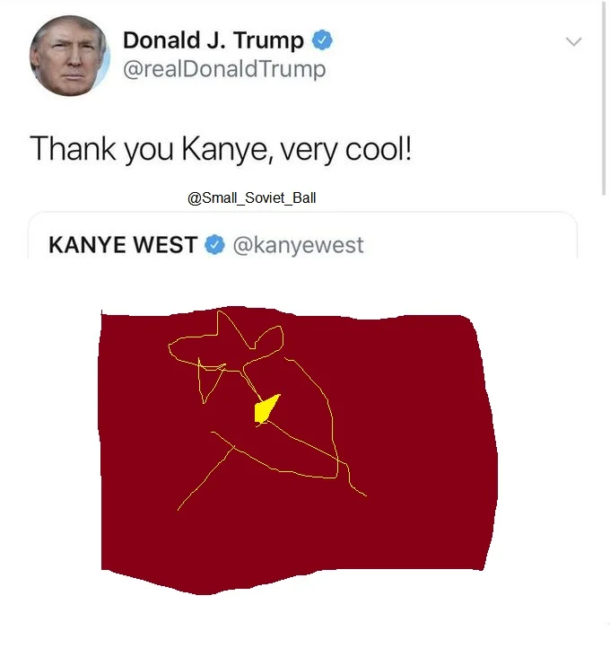 Thank You Kanye, Very Cool! — Meme comparing Trump's Kanye tweet to Infinity War as the most ambitious crossover ever