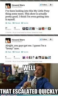 That Escalated Quickly — Standard Ron Burgundy meme in blue suit with white text overlay.