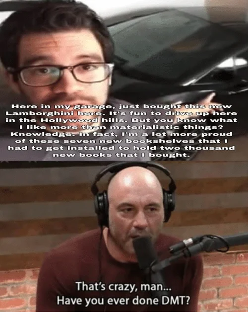 That's Crazy, Man. Have You Ever Done DMT? — Avengers Endgame Tony Stark space scenes with Joe Rogan DMT punchline