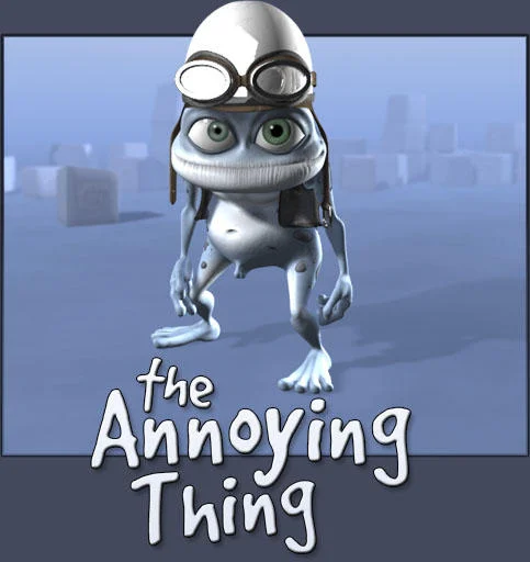 The Annoying Thing character promotional image with title text
