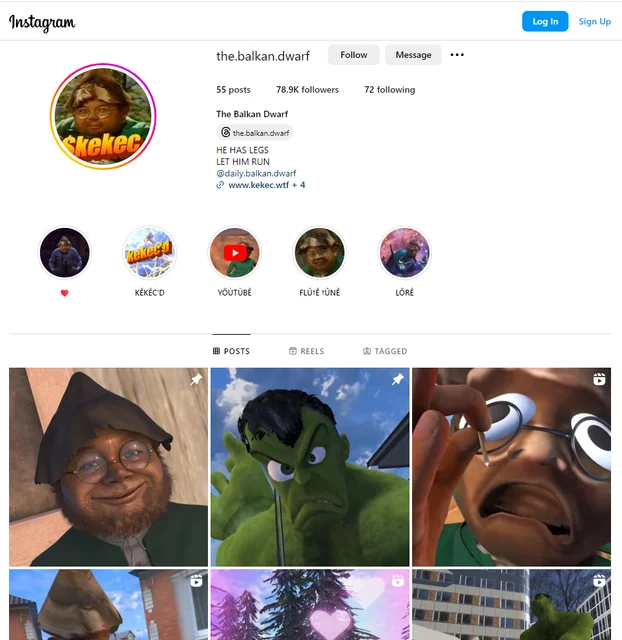 X/Twitter profile page for the Balkan Dwarf crypto account
