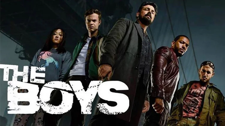 The Boys TV series promotional poster featuring the main cast